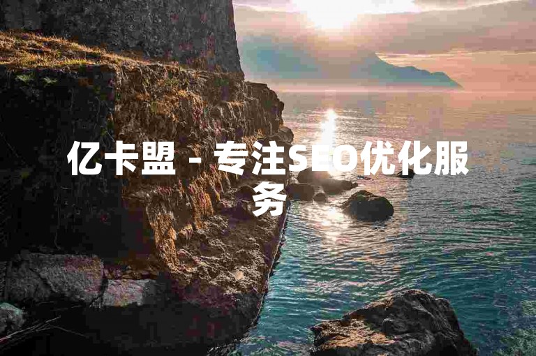 亿卡盟 - 专注SEO优化服务