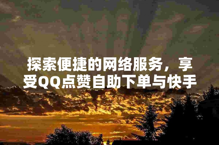 探索便捷的网络服务，享受QQ点赞自助下单与快手粉丝增长的高效体验。
