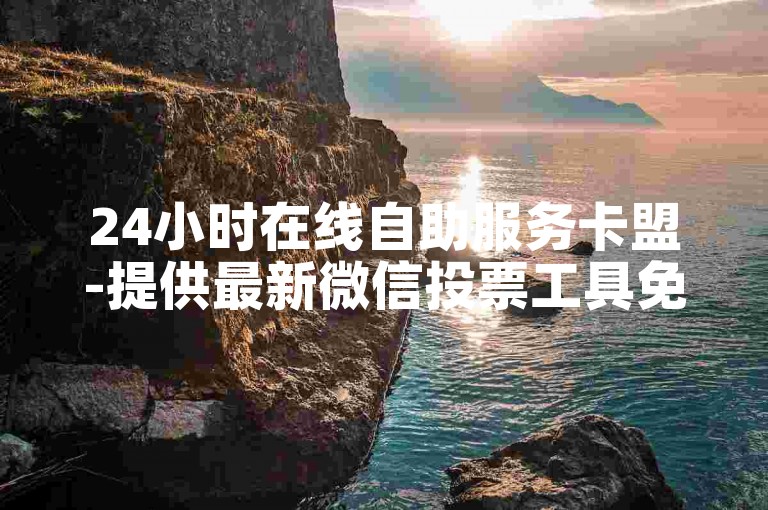 24小时在线自助服务卡盟-提供最新微信投票工具免费版2024。