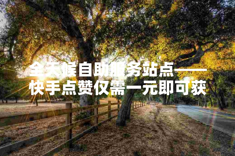 全天候自助服务站点——快手点赞仅需一元即可获得100个赞，提供全网最具性价比的卡盟服务。