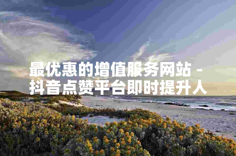 最优惠的增值服务网站 - 抖音点赞平台即时提升人气。