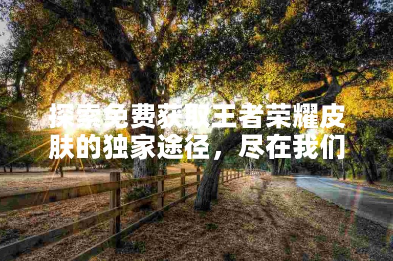 探索免费获取王者荣耀皮肤的独家途径，尽在我们的零元领取平台！