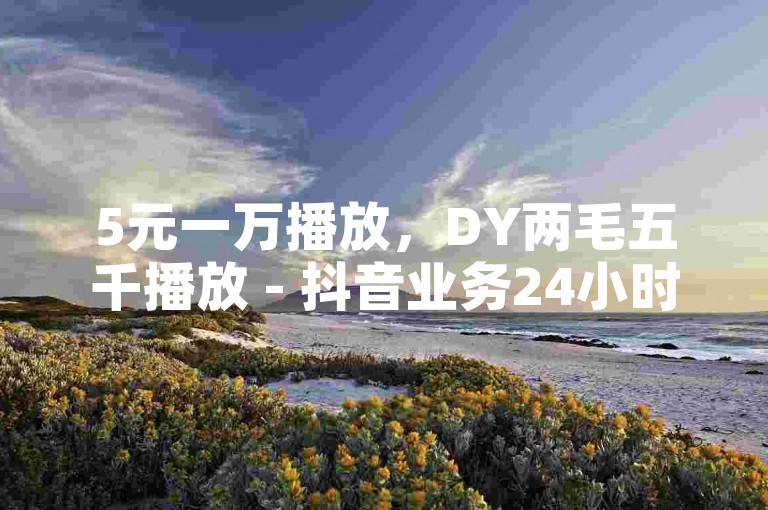 5元一万播放，DY两毛五千播放 - 抖音业务24小时自助下单平台 - 博雅和榜一大哥持续呼唤