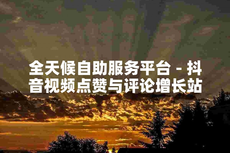 全天候自助服务平台 - 抖音视频点赞与评论增长站点。