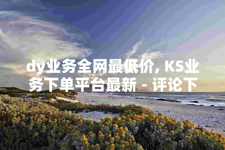 dy业务全网最低价, KS业务下单平台最新 - 评论下单平台 - KS免费双击。