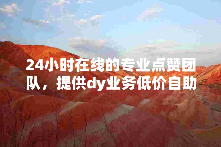 24小时在线的专业点赞团队，提供dy业务低价自助下单软件，同时设有姓名代码在线查询入口。
