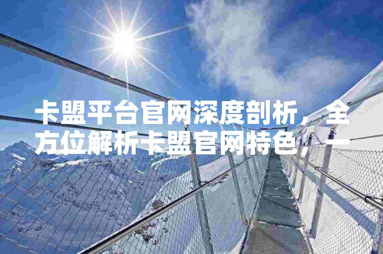 卡盟平台官网深度剖析，全方位解析卡盟官网特色，一站式服务的魅力与优势全揭秘！2024年不容错过的学习宝典。