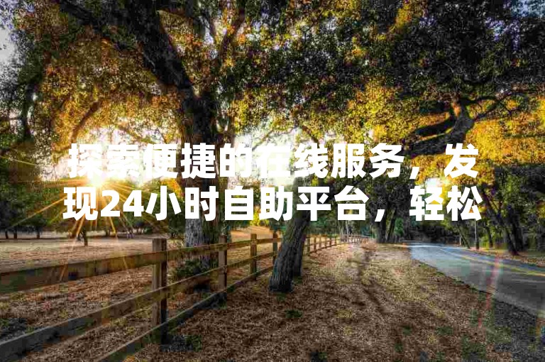 探索便捷的在线服务，发现24小时自助平台，轻松下单抖音业务。
