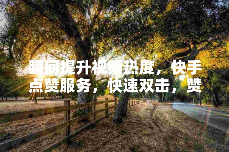 瞬间提升视频热度，快手点赞服务，快速双击，赞数秒增五千。