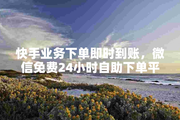 快手业务下单即时到账，微信免费24小时自助下单平台 - 一元10快币充值入口安卓手机 - 快手点赞再取消会有记录吗