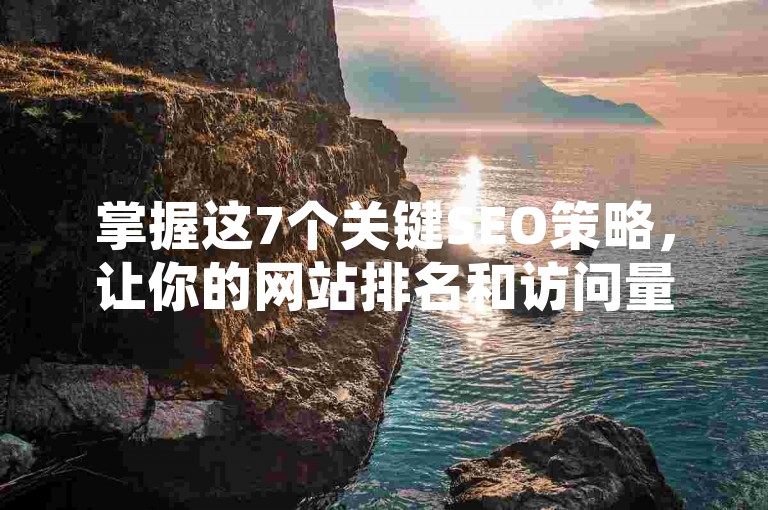 掌握这7个关键SEO策略，让你的网站排名和访问量飙升！2025年必备技能。