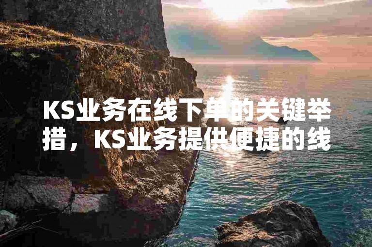 KS业务在线下单的关键举措，KS业务提供便捷的线下订单服务，新手必看！