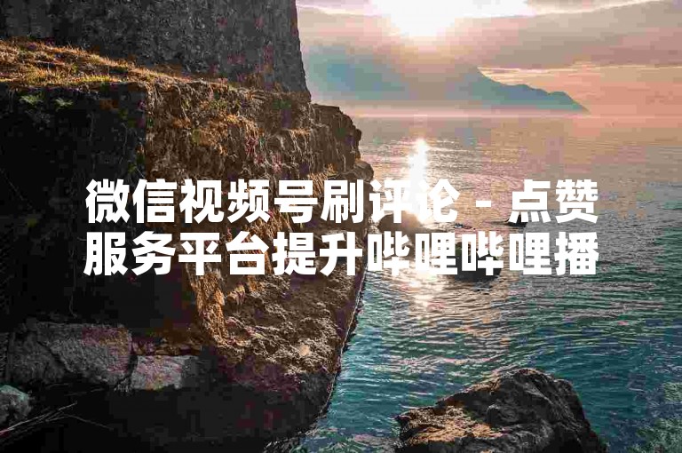 微信视频号刷评论 - 点赞服务平台提升哔哩哔哩播放量,在线刷赞工具微博