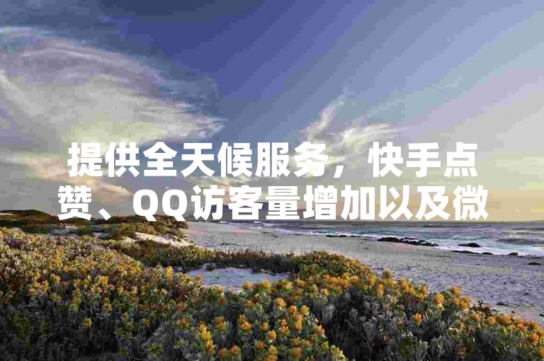 提供全天候服务，快手点赞、QQ访客量增加以及微信支付支持的Ks24小时秒单业务平台。