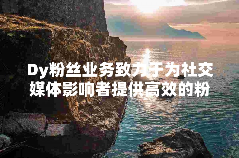 Dy粉丝业务致力于为社交媒体影响者提供高效的粉丝增长策略。