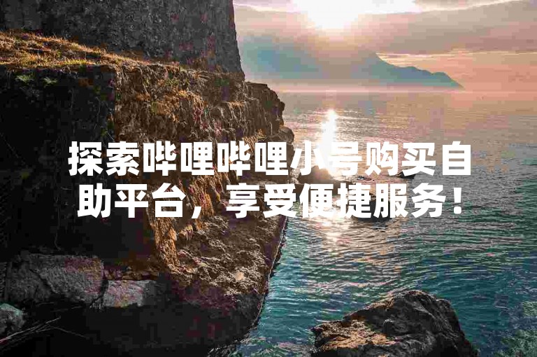探索哔哩哔哩小号购买自助平台，享受便捷服务！