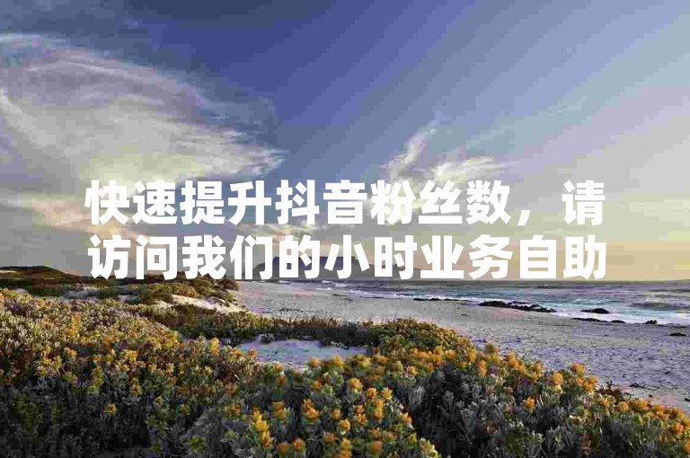 快速提升抖音粉丝数，请访问我们的小时业务自助下单平台。
