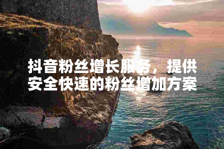 抖音粉丝增长服务，提供安全快速的粉丝增加方案。