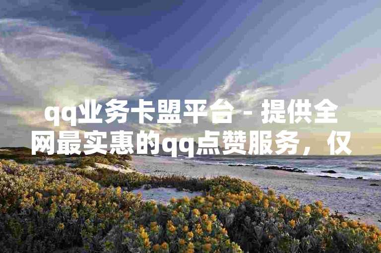 qq业务卡盟平台 - 提供全网最实惠的qq点赞服务，仅需100元。