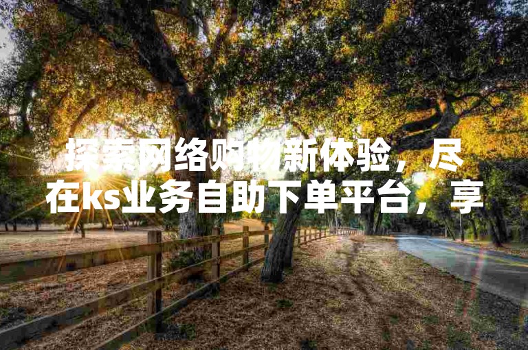 探索网络购物新体验，尽在ks业务自助下单平台，享受全网最低价的便捷服务。