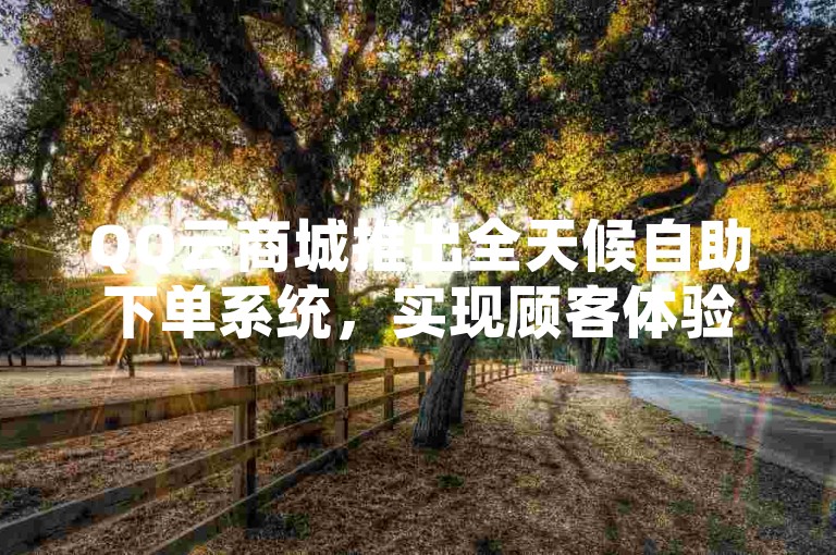 QQ云商城推出全天候自助下单系统，实现顾客体验无缝衔接。