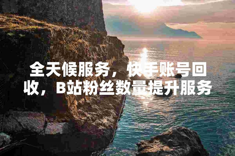 全天候服务，快手账号回收，B站粉丝数量提升服务。