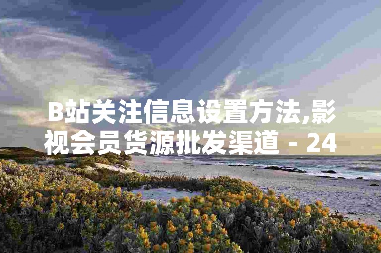 B站关注信息设置方法,影视会员货源批发渠道 - 24小时自助下单云小店 - qq付款后怎么追回