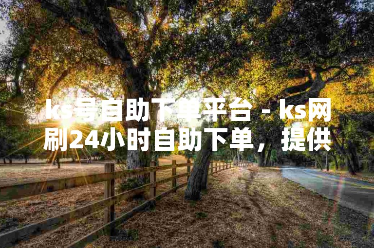 ks号自助下单平台 - ks网刷24小时自助下单，提供全天候不间断的服务，确保您的订单能够随时处理。