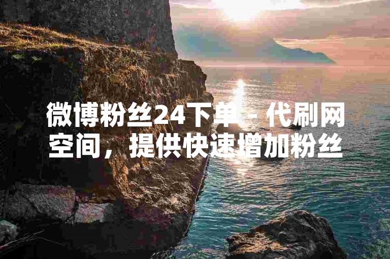 微博粉丝24下单 - 代刷网空间，提供快速增加粉丝服务。