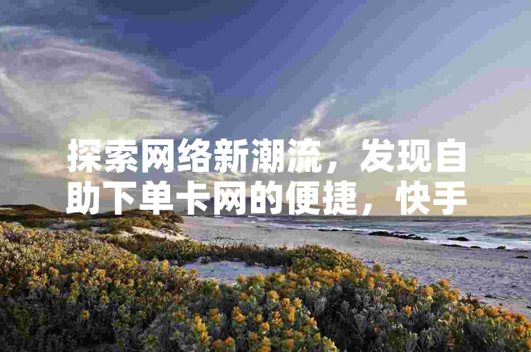探索网络新潮流，发现自助下单卡网的便捷，快手秒刷点赞平台让互动更简单，dnf手游秒杀挂免费版助你游戏快人一步。