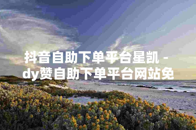 抖音自助下单平台星凯 - dy赞自助下单平台网站免费猫猫，这是一个提供便捷服务的网络平台。