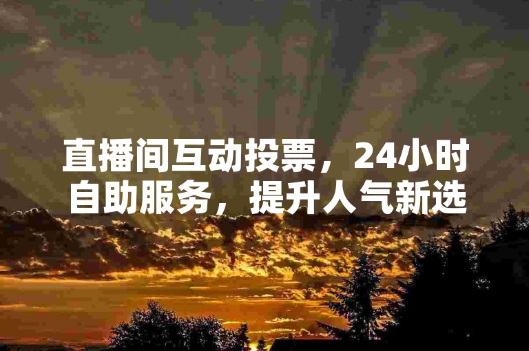 直播间互动投票，24小时自助服务，提升人气新选择。