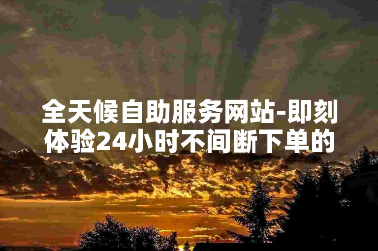 全天候自助服务网站-即刻体验24小时不间断下单的便利-探索未来购物新趋势！2025必备技能。