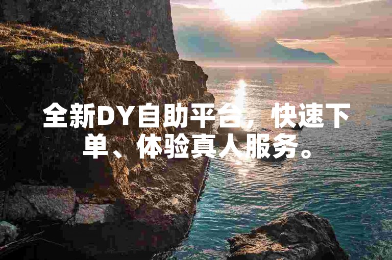全新DY自助平台，快速下单、体验真人服务。