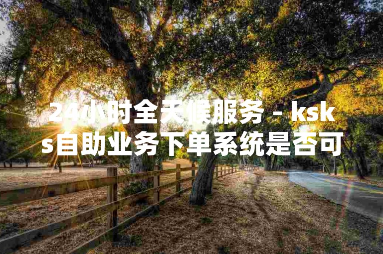 24小时全天候服务 - ksks自助业务下单系统是否可靠，dydy业务自助下单平台用户体验如何？