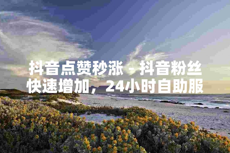 抖音点赞秒涨 - 抖音粉丝快速增加，24小时自助服务。