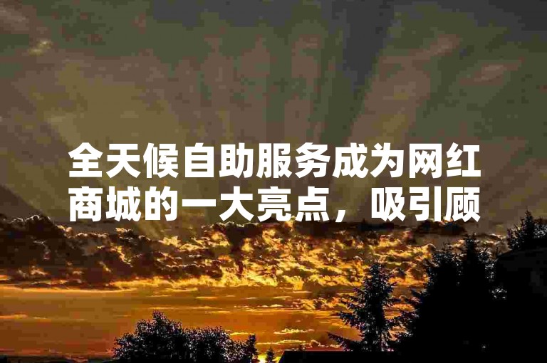 全天候自助服务成为网红商城的一大亮点，吸引顾客络绎不绝！