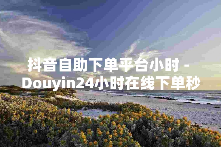 抖音自助下单平台小时 - Douyin24小时在线下单秒到账