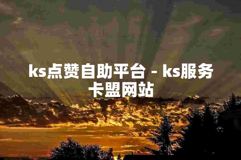 ks点赞自助平台 - ks服务卡盟网站