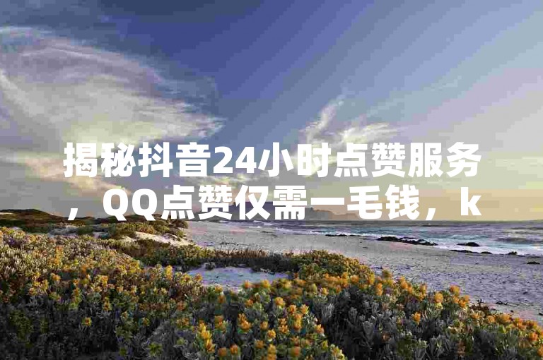 揭秘抖音24小时点赞服务，QQ点赞仅需一毛钱，ks业务下载平台提供全天候低价下单。