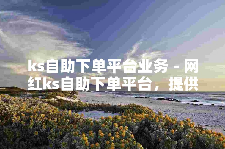ks自助下单平台业务 - 网红ks自助下单平台，提供便捷的在线服务。