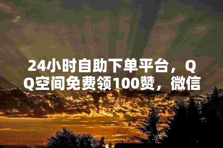 24小时自助下单平台，QQ空间免费领100赞，微信回收服务，云商城官方APP下载。