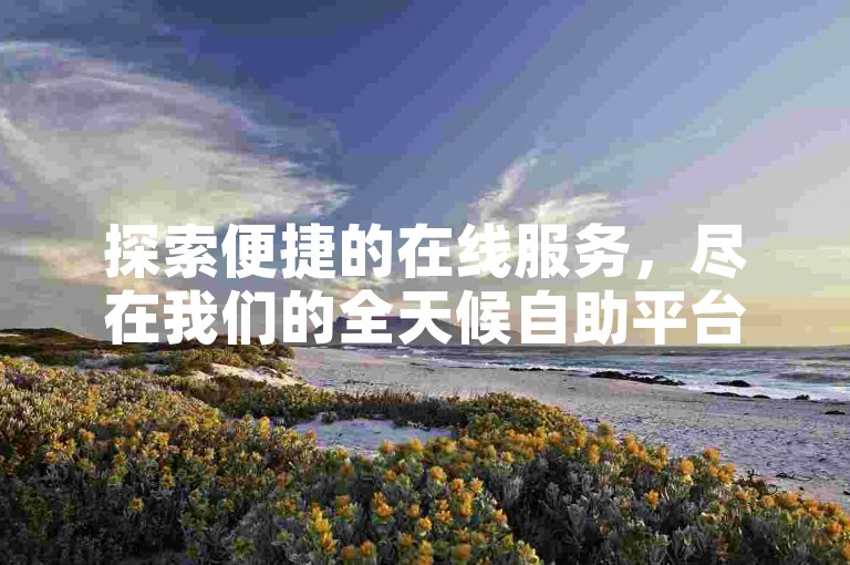 探索便捷的在线服务，尽在我们的全天候自助平台，提供全网最优惠的价格。