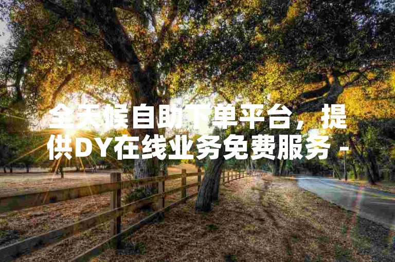全天候自助下单平台，提供DY在线业务免费服务 - 享受ks最低价的便捷下单体验。