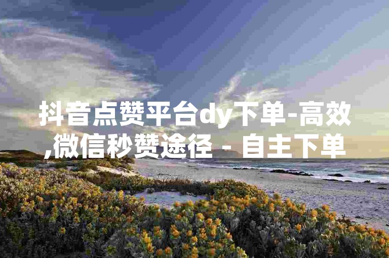 抖音点赞平台dy下单-高效,微信秒赞途径 - 自主下单系统 - 卡盟在线下单平台最优惠