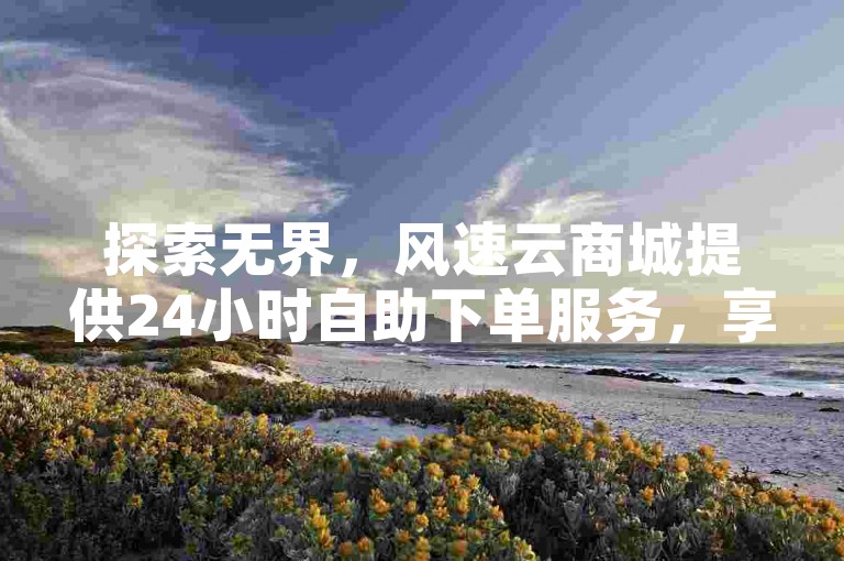 探索无界，风速云商城提供24小时自助下单服务，享受全网最低价的购物体验。