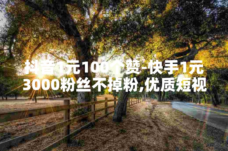 抖音1元100个赞-快手1元3000粉丝不掉粉,优质短视频推广平台。