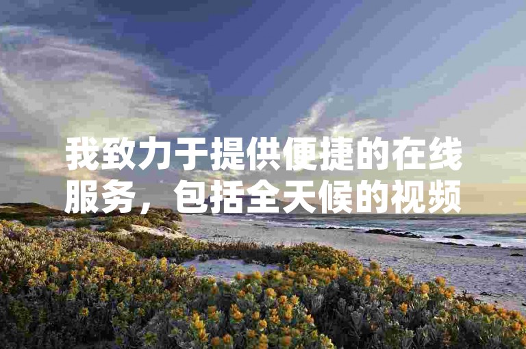 我致力于提供便捷的在线服务，包括全天候的视频号业务下单及qq相关服务。