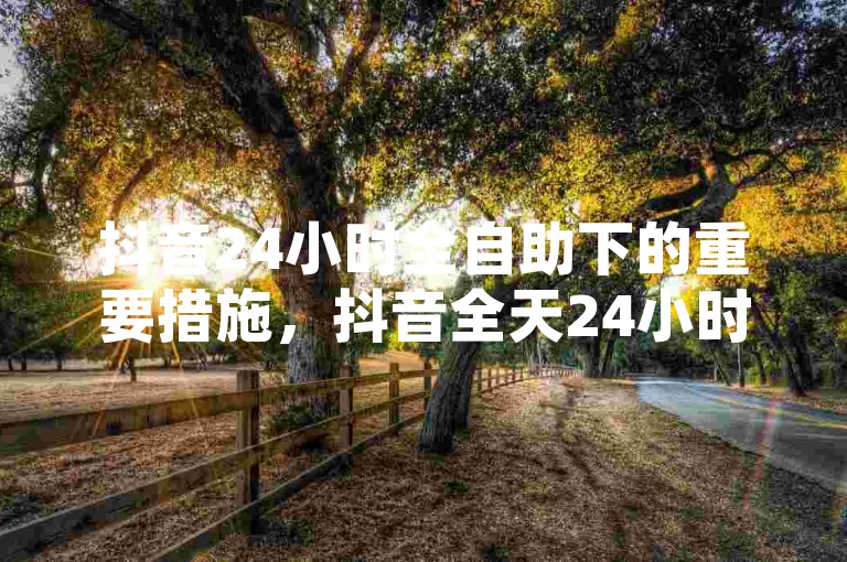抖音24小时全自助下的重要措施，抖音全天24小时自助服务，快速享受不间断乐趣！新人必备！