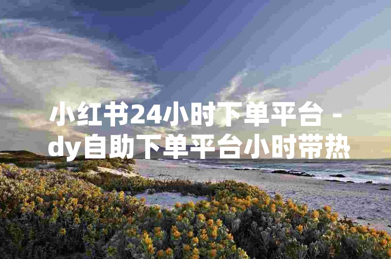小红书24小时下单平台 - dy自助下单平台小时带热量，提供便捷的在线服务体验。